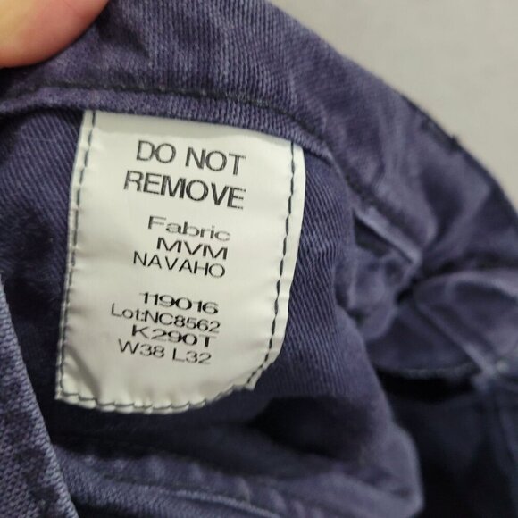 Vtg Tyndale Arc Rated Flame Resistant Carpenter Work Pants Mens 38x32 Navy JCT - Picture 5 of 7